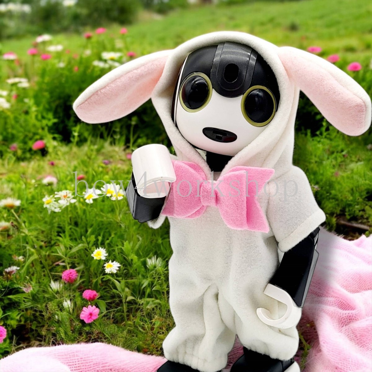 ロボホンの服/オールインワンうさ耳パーカー | bow4workshop STORE