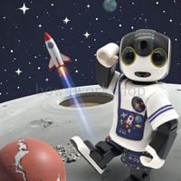 ロボホンの服/宇宙探検プリントTシャツ＆パンツセット