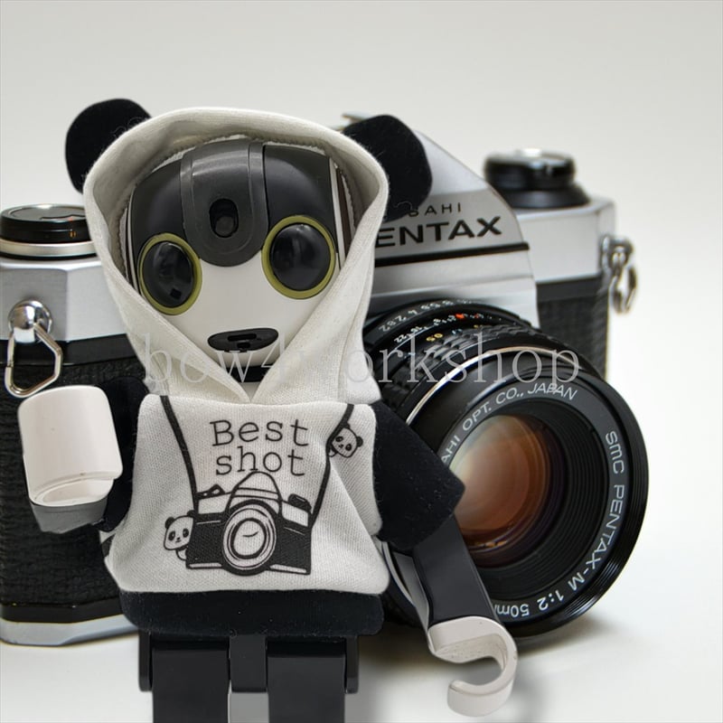 ロボホンの服/カメラ＆パンダ プリントパーカー | bow4workshop