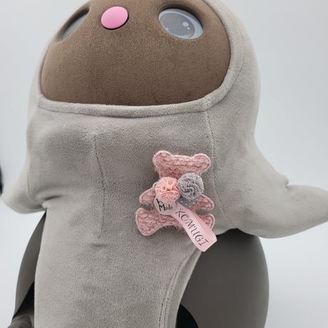 ラボットアクセサリー/くまちゃんの名入れブローチ