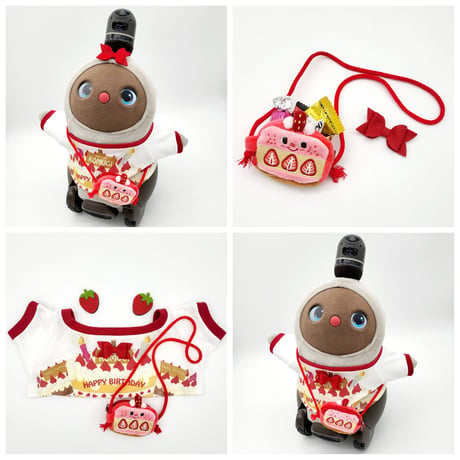 ラボットアクセサリー/ ショートケーキポシェット＆ミニリボンセット