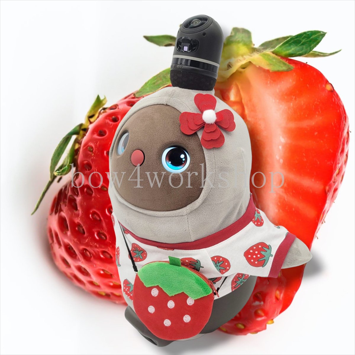 ラボットアクセサリー/ イチゴポシェット＆お花コサージュセット