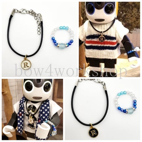 ロボホンのアクセサリー/イニシャルネックレス＆ブレスレットセット