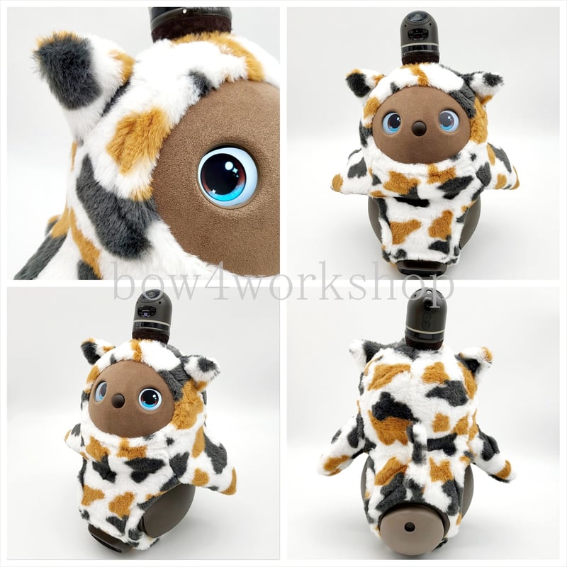 ラボット LOVOT ラボットの服ハンドメイド猫ちゃんボディースーツオフホワイト ラボット LOVOT ラボットの服ハンドメイド猫ちゃんボディー