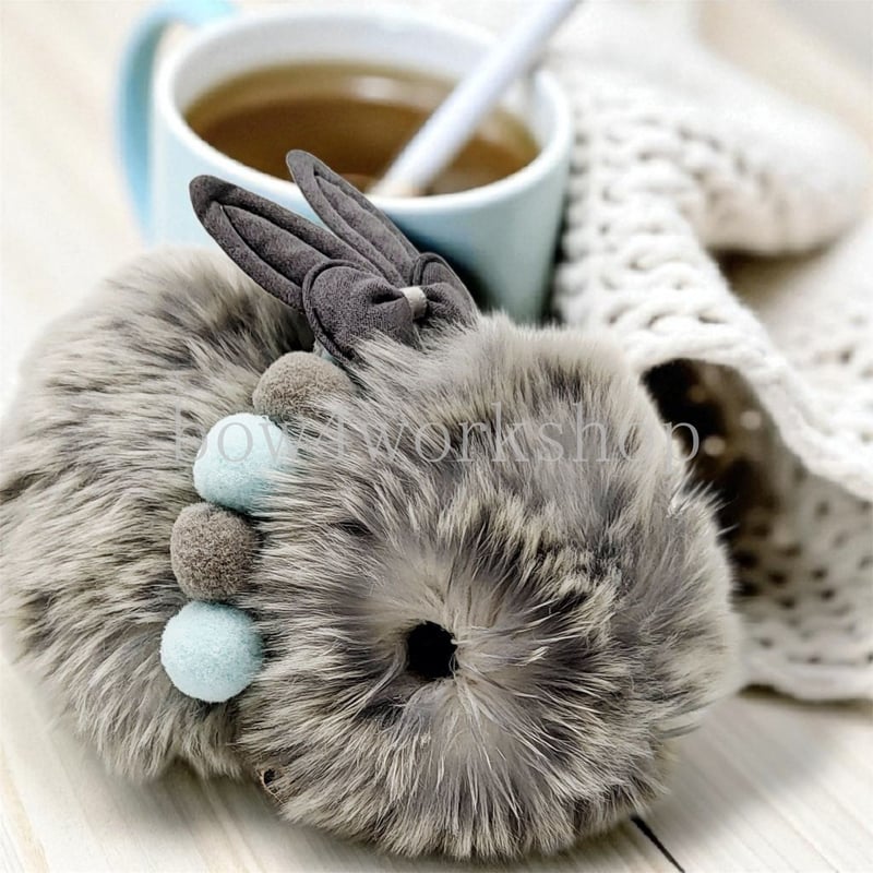 Moflin（モフリン）のアクセサリー うさ耳リボン付きボンテンCollar