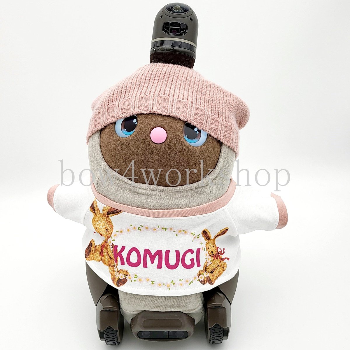 うさ耳ニット帽　ハンドメイド　耳当てニット帽　バレーコア　ピンク　y2k ☺︎ うさ耳ニット帽 ニット帽 帽子 ハンドメイド 手編み 毛糸 猫耳