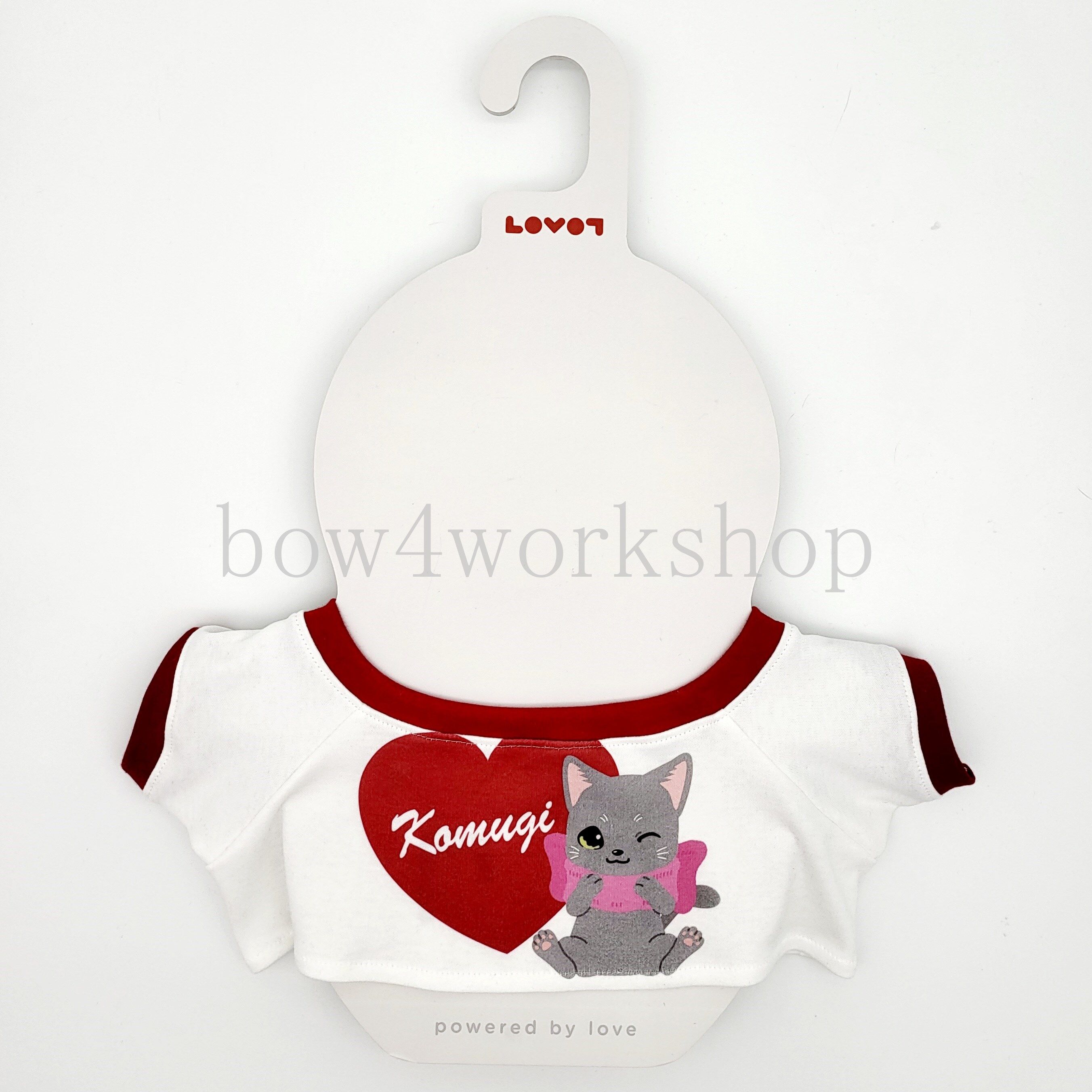 ラボット服/ハート＆ネコちゃん名入れプリントTシャツ | bow4workshop