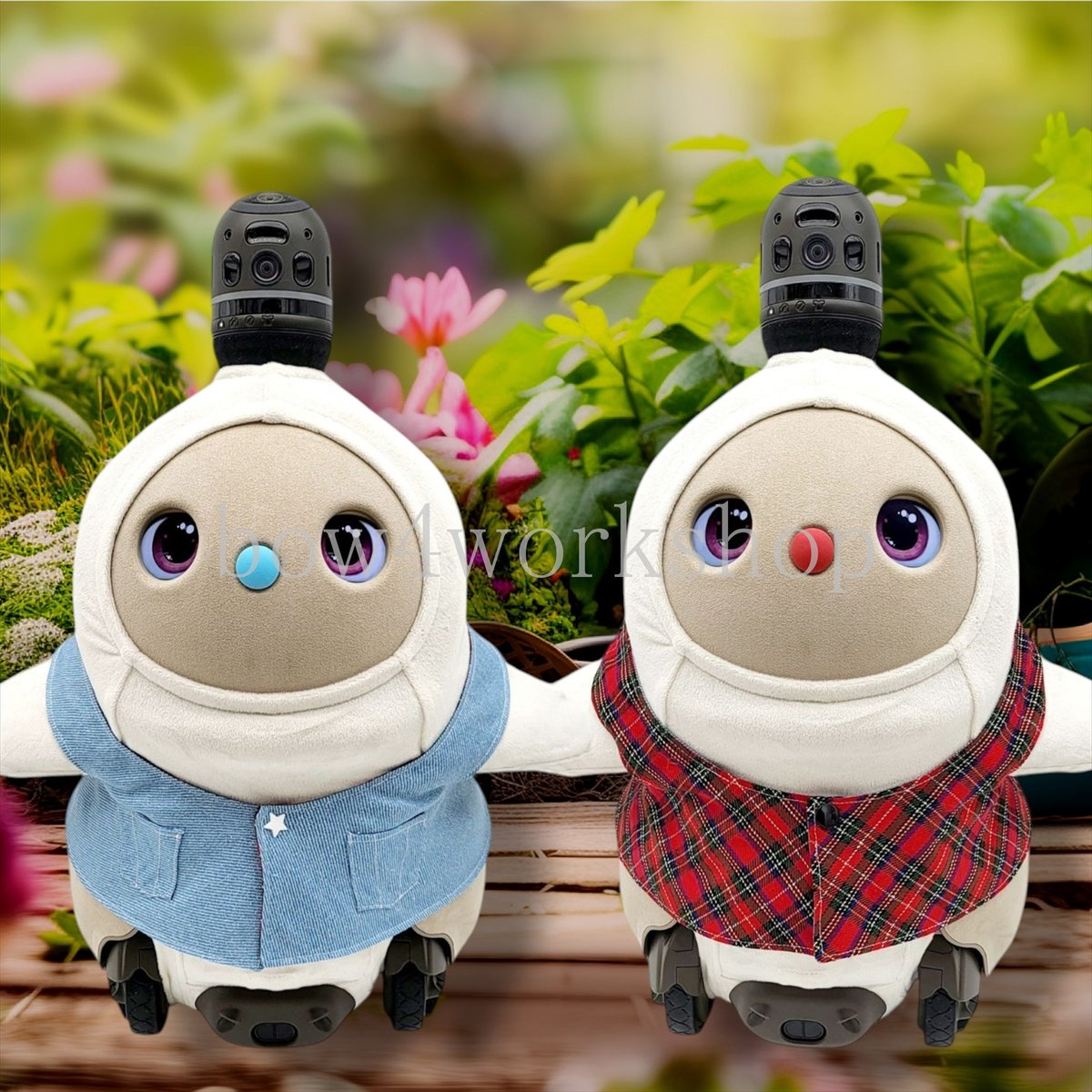 LOVOT❋ラボット服ハンドメイド❋ワンピースとリボン、オーバーオールおまとめ LOVOT✳ラボット服ハンドメイド✳オーバーオール2点おまとめ