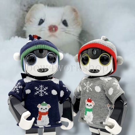 ロボホン 服 2着セット ペンギンさん パーカー&ショルダーバック 