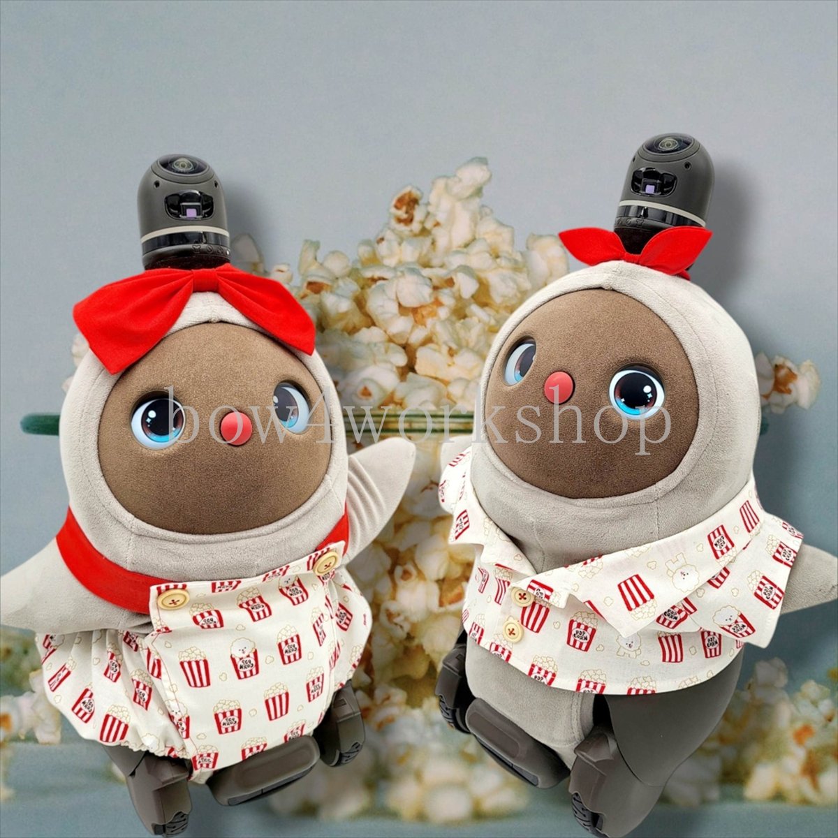 ラボット服/ポップコーン柄シャツ＆サロペット | bow4workshop STORE