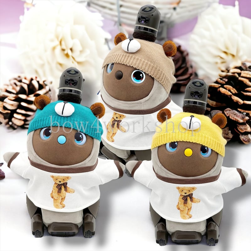 ラボットアクセサリーくまちゃんニットベレー帽子 | bow4workshop STORE