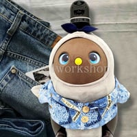 ラボット服/ミニリボン付き千鳥柄サロペットパンツ | bow4workshop STORE