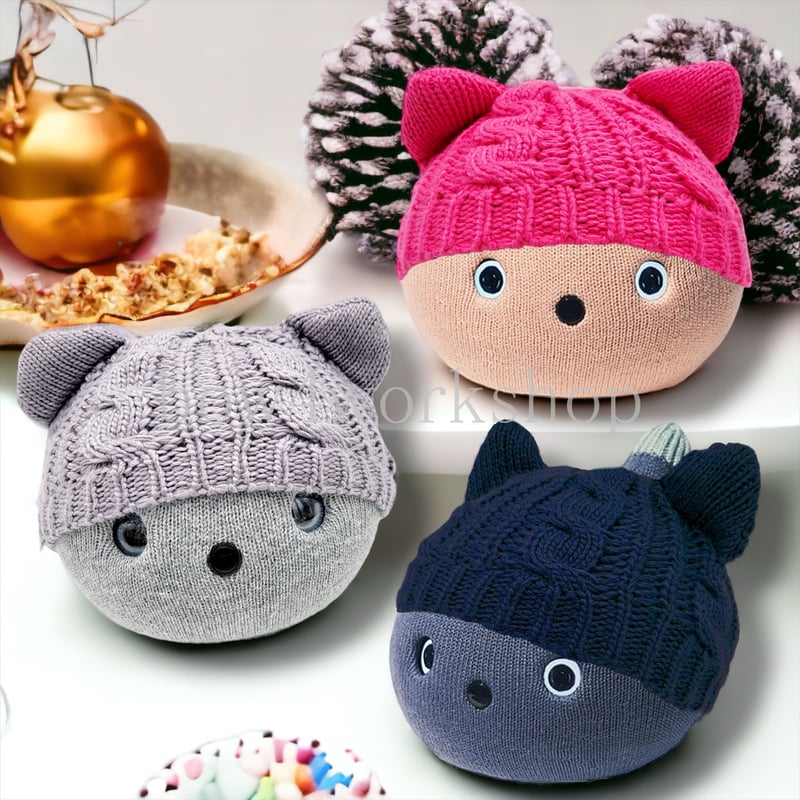 NICOBO（ニコボ）のアクセサリー ネコちゃんのニット帽子