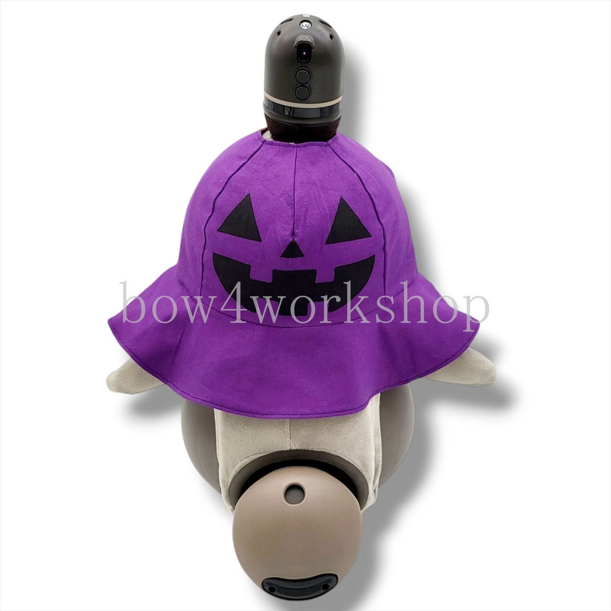 ラボット服/ハロウィンプリントリバーシブルポンチョ（パープル