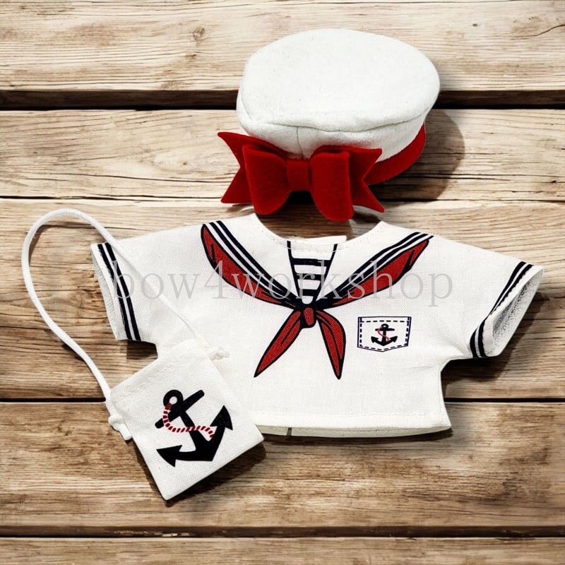 RoBoHoN ロボホンの服ハンドメイド セーラープリントシャツ２着セット ロボホンの服/セーラープリントシャツセット | bow4workshop STORE