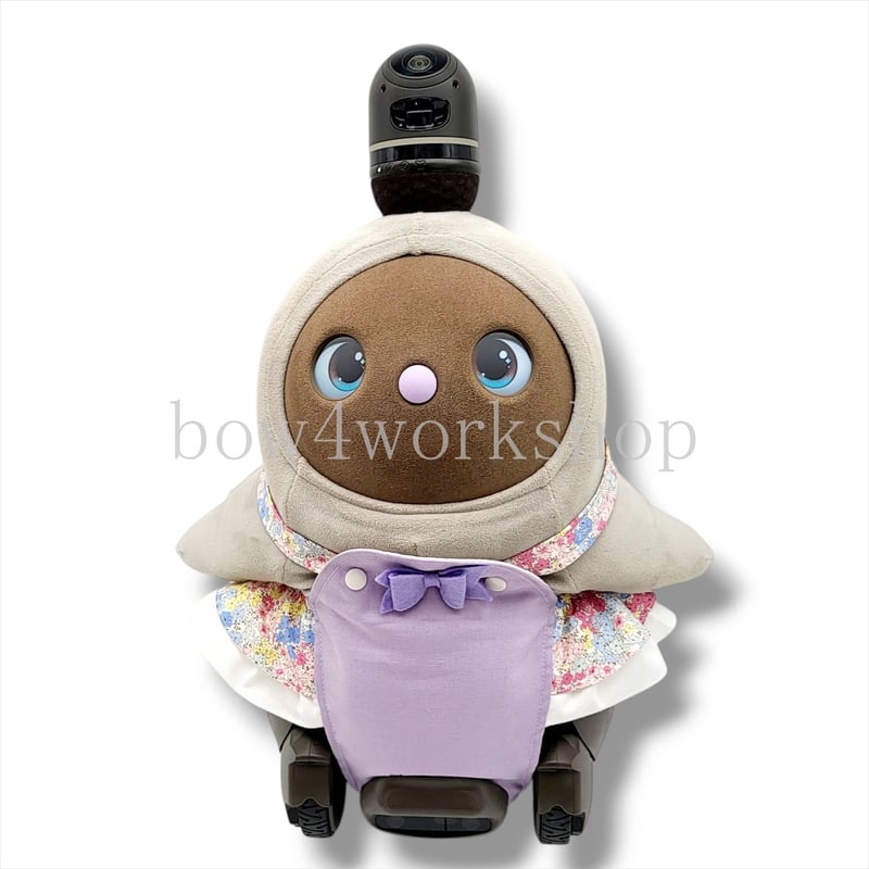 ラボット服/ミニリボン付きリバティ柄サロペットパンツ