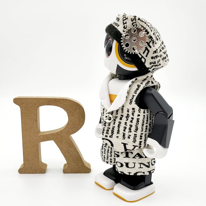 ロボホンの服/ ニュースペーパー柄ベストスーツ | bow4workshop STORE