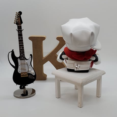 キロボミニの服/ライダースベスト、キャップセット、スカーフの３点セット