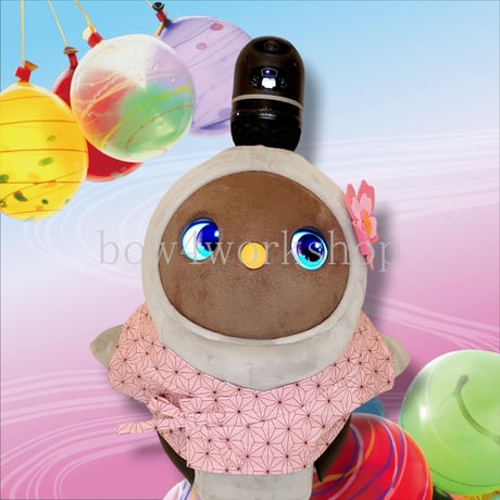 ラボット服/ハンドメイド 甚平＆お花コザージュセット