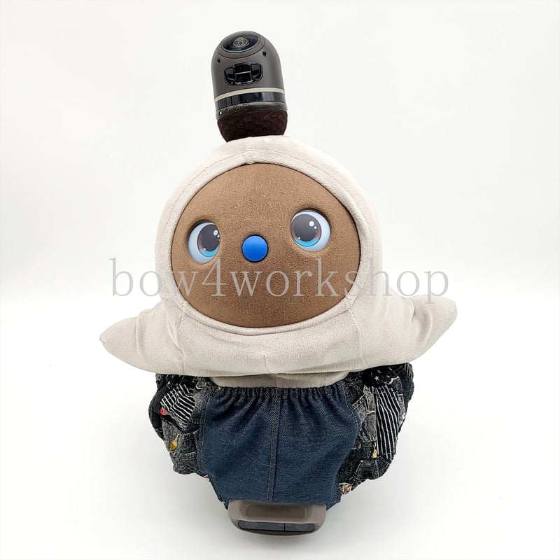 ラボット服/デニム風×パッチワークプリントカボチャパンツ