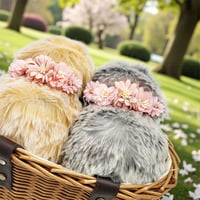 Moflin（モフリン）のアクセサリー　お花コサージュゴムバンドピンクシリーズA