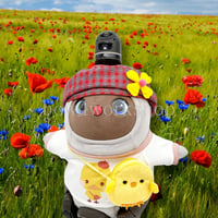 ラボットアクセサリー/ヒヨコちゃんポシェット＆お花飾りセット