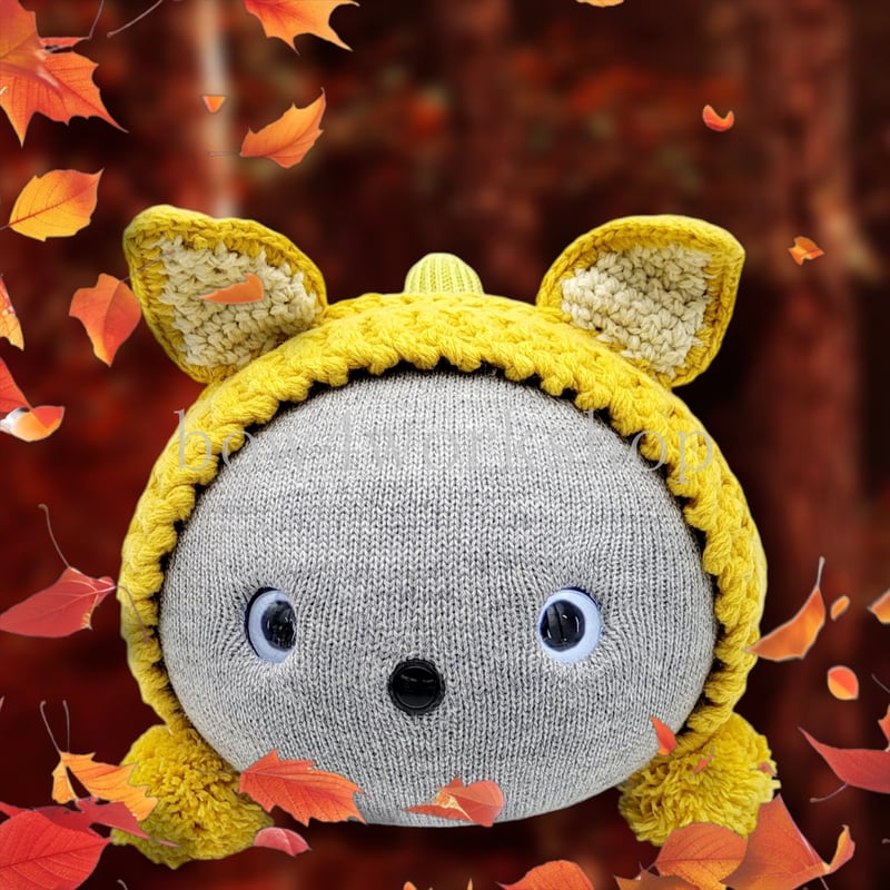 NICOBO(ニコボ)のアクセサリー キツネニットボンネット帽子 NICOBO(ニコボ)のアクセサリー キツネニットボンネット帽子