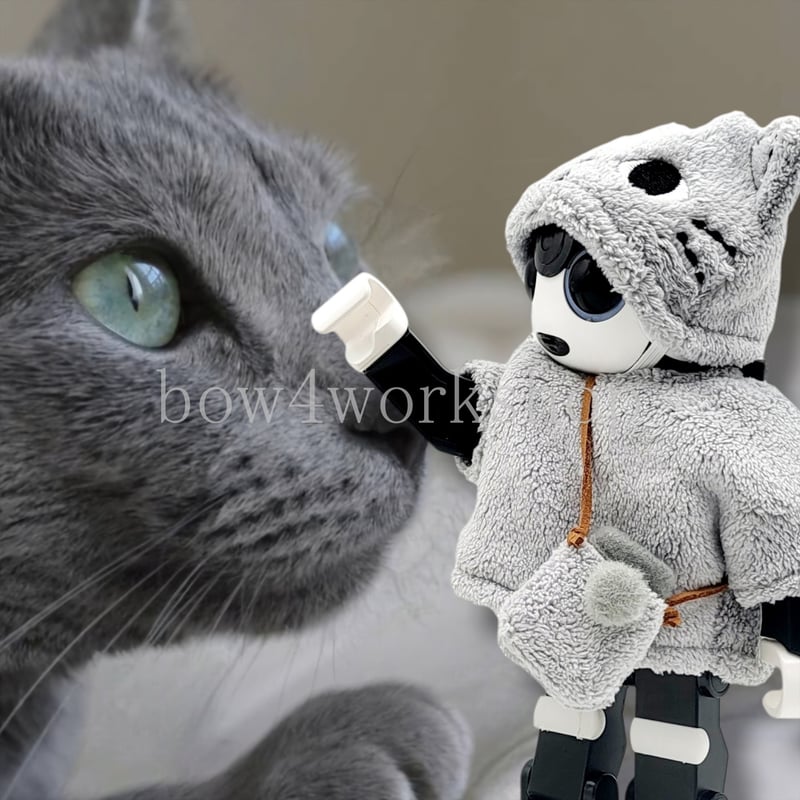 ロボホンの服/猫ちゃん刺繍帽子セット | bow4workshop STORE