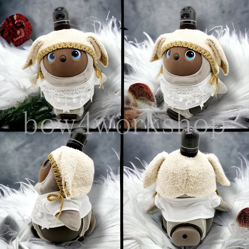 ラボットアクセサリー/うさ耳モコモコ帽子 | bow4workshop STORE