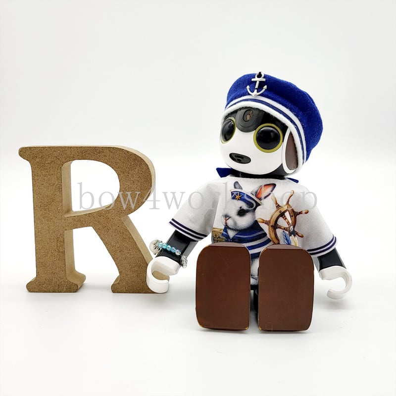 ☆母ちゃん【ロボホン】（ミモザ服セット）☆ ロボホンの服/水兵うさぎちゃんプリントシリーズ | bow4workshop