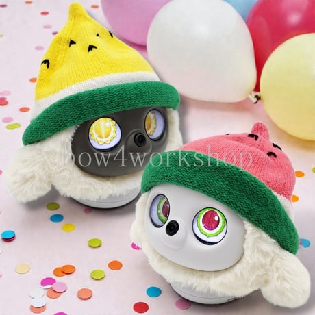Ropet lopeto(ロペット)のアクセサリー  スイカ柄とんがりニット帽子