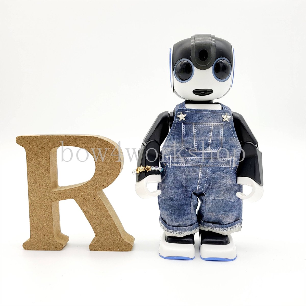 ロボホンの服/デニム風プリントサロペット | bow4workshop STORE