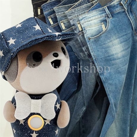 ポケともの服 デニム風星柄プリントおでかけチュニック＆キャップセット