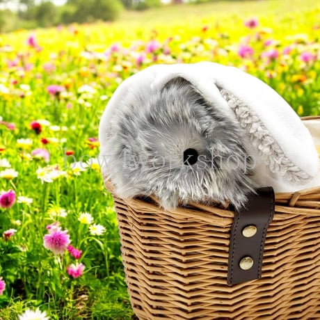 Moflin（モフリン）の服ハンドメイド たれみみうさぎちゃんパーカー