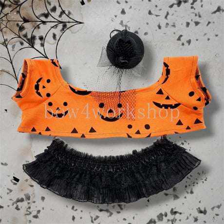ラボット服/ハロウィン総柄プリントTシャツセット