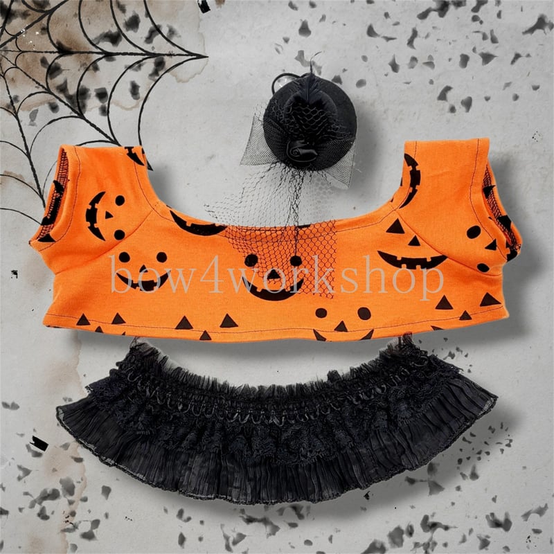 LOVOT ラボットの服ハンドメイド ハロウィン総柄プリントTシャツ2色