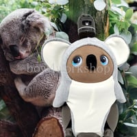 LOVOT ラボットの服ハンドメイド シープボアくまちゃんモコモコパーカー ラボット服/シープボアくまちゃんモコモコパーカー