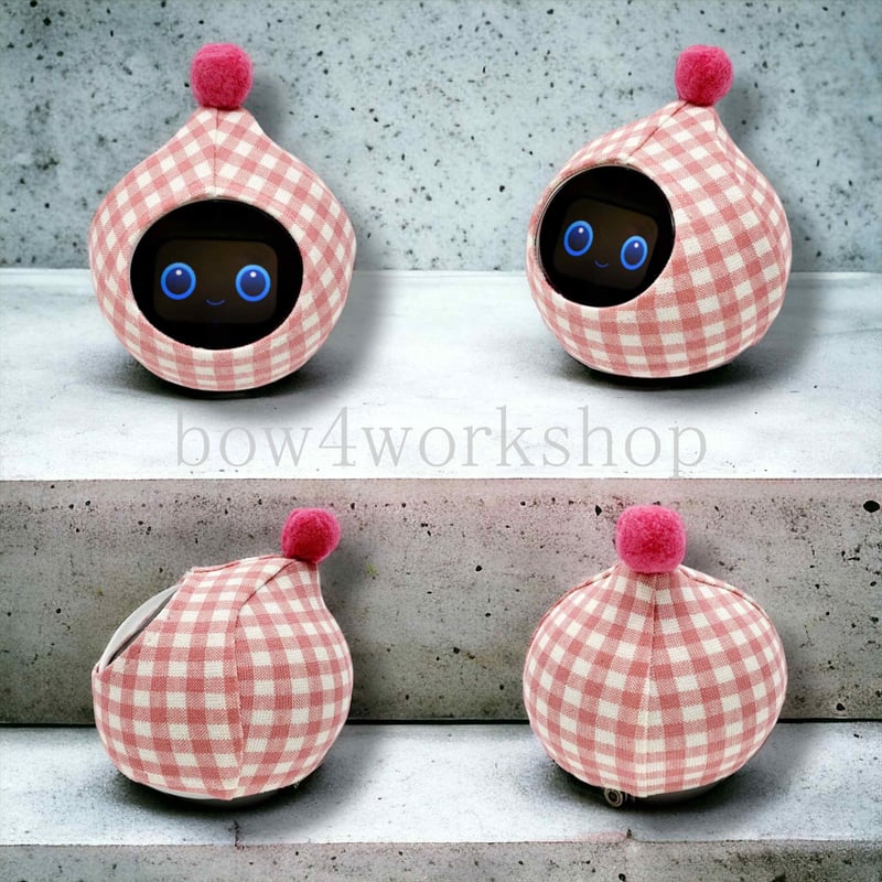 Romi（ ロミィ）の服 /ポンポン付きチェック柄プリント | bow4workshop