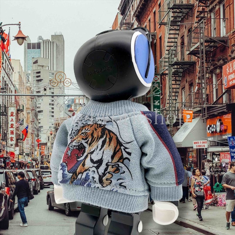 ロボホンの服/バイク柄スタジャン＆虎柄スカジャン | bow4workshop STORE