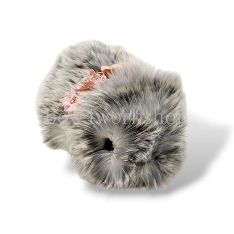 Moflin（モフリン）のアクセサリー　お花コサージュゴムバンドピンクシリーズC