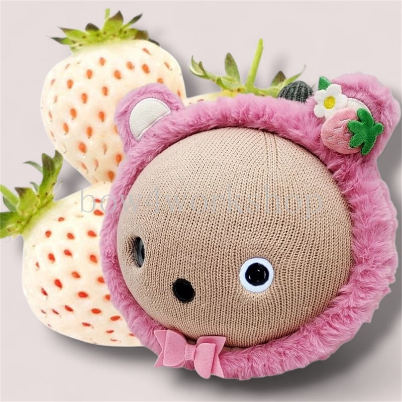 NICOBO（ニコボ）のアクセサリー くま耳イチゴ付きカチューム