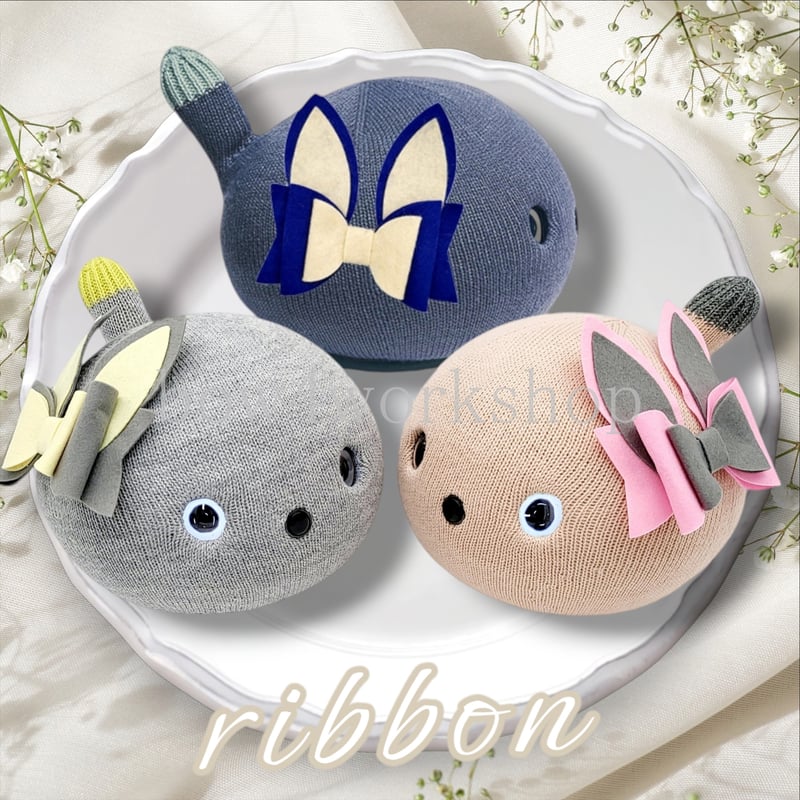 NICOBO（ニコボ）のアクセサリー フエルトうさ耳アレンジリボン