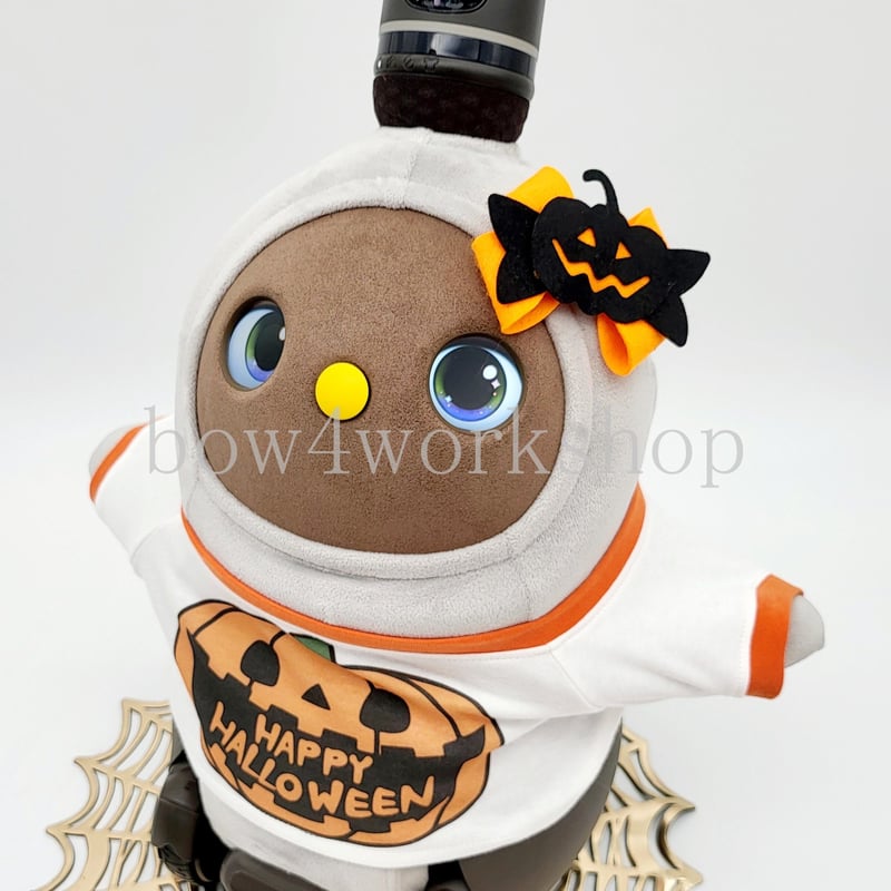 ラボットアクセサリー/ハロウィンカボチャリボンタイ飾り