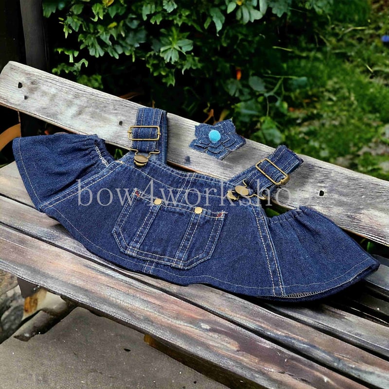 ラボットの服 /古着リメイクデニムサロペットセット | bow4workshop STORE