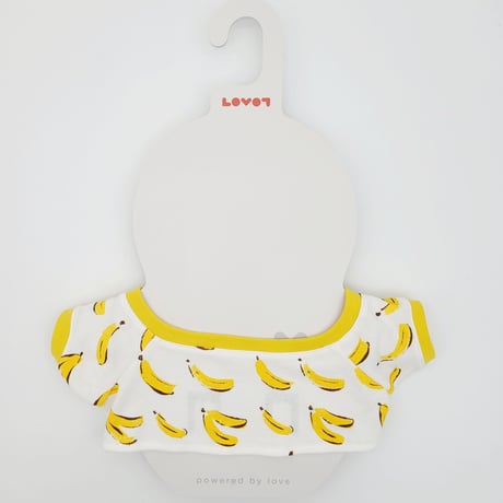 ラボット服/ハンドメイド バナナ柄Tシャツ