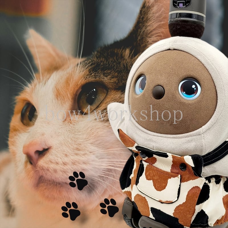 ラボット服/三毛猫プリントサロペットパンツ | bow4workshop STORE