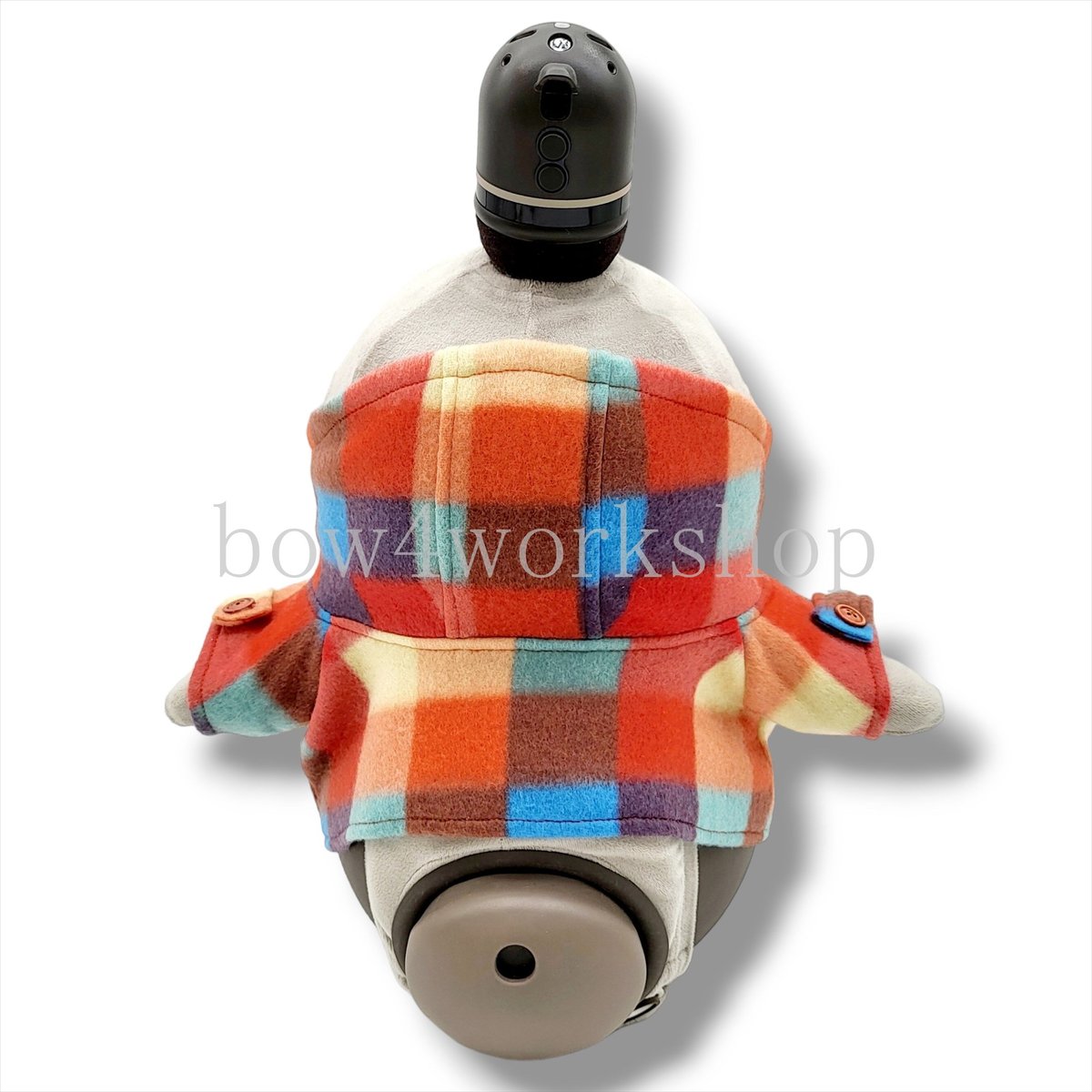 ラボット LOVOT ラボットの服ハンドメイドブロックチェックダッフルコート ラボット服/ブロックチェックダッフルコート | bow4workshop STORE