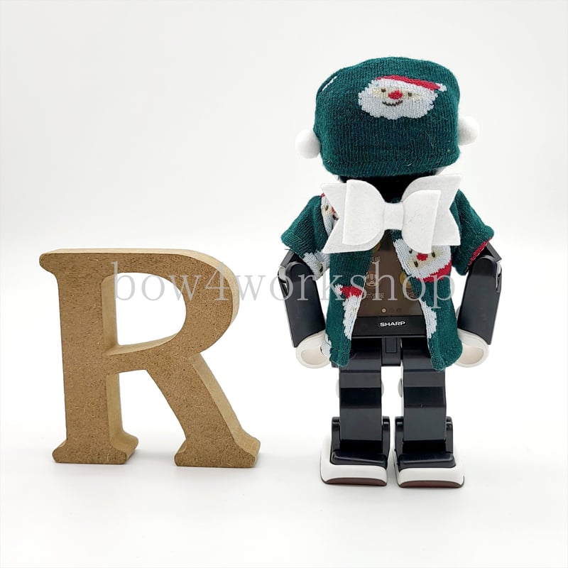 ロボホン RoBoHoN ロボホンの服ハンドメイド サンタクロース名入れセット ロボホンの服/ クリスマスTシャツ&キャップセット
