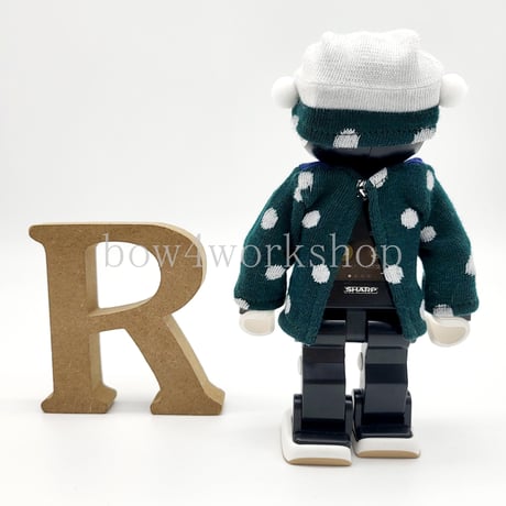 ロボホンの服/雪だるま柄ジャガードロンT &キャップセット