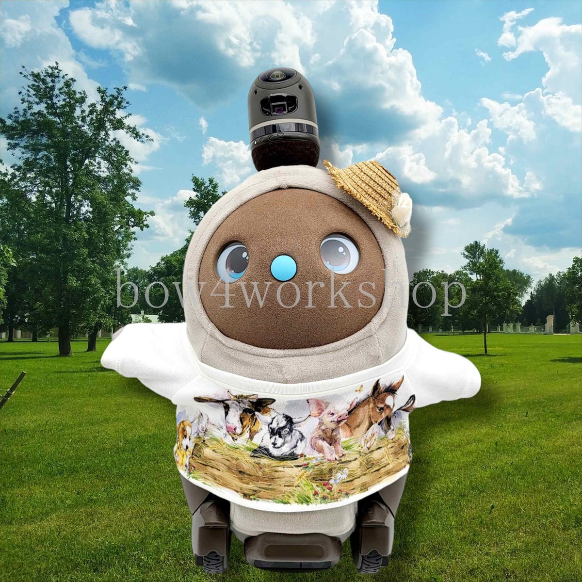 LOVOT ラボットの服ハンドメイド ハロウィン総柄プリントTシャツ2色セット ラボット服/ハロウィン総柄プリントTシャツセット